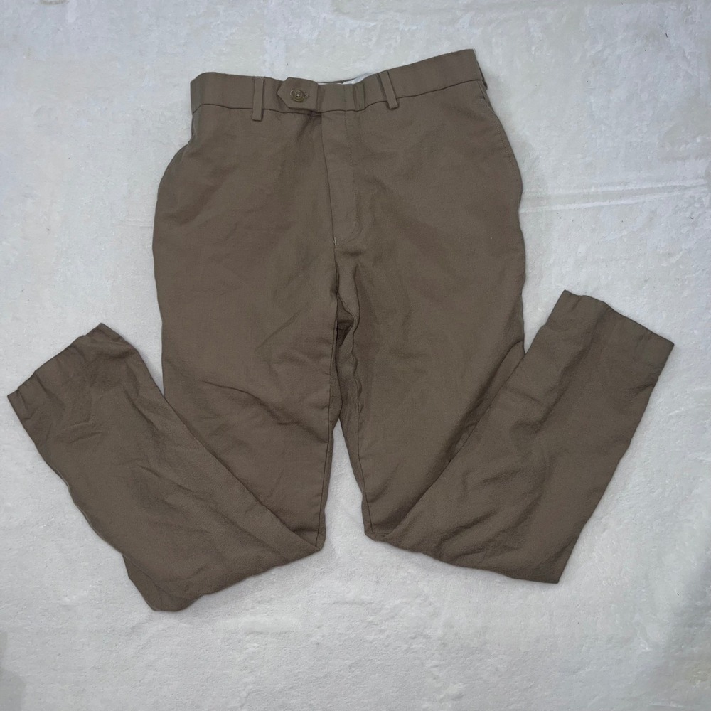Lauren Ralph Lauren Total Comfort Brown 100% Wool‎ Dress Pants Mens 30W 30L